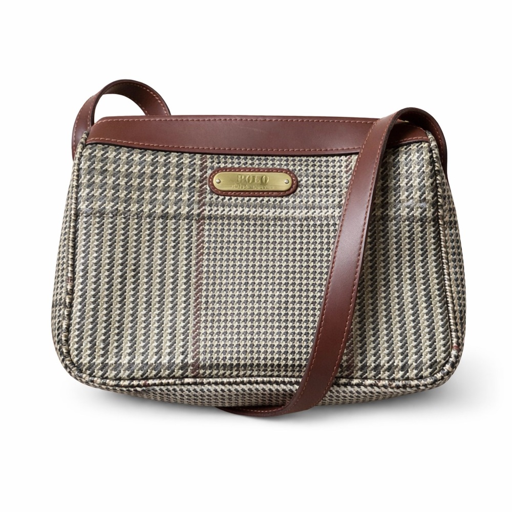 Polo by Ralph Lauren Brown and Cream Crossbody Bag - Picture 2 of 2